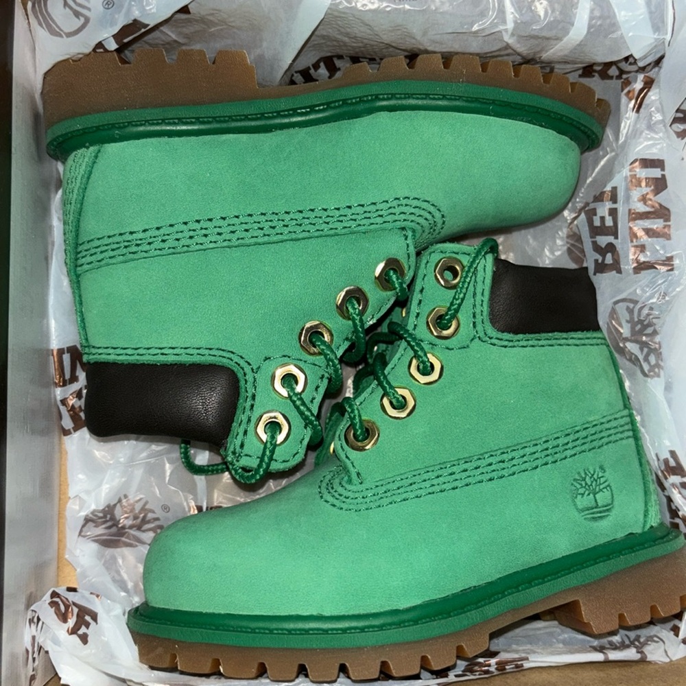 Toddler Timberland Green Boots 5c